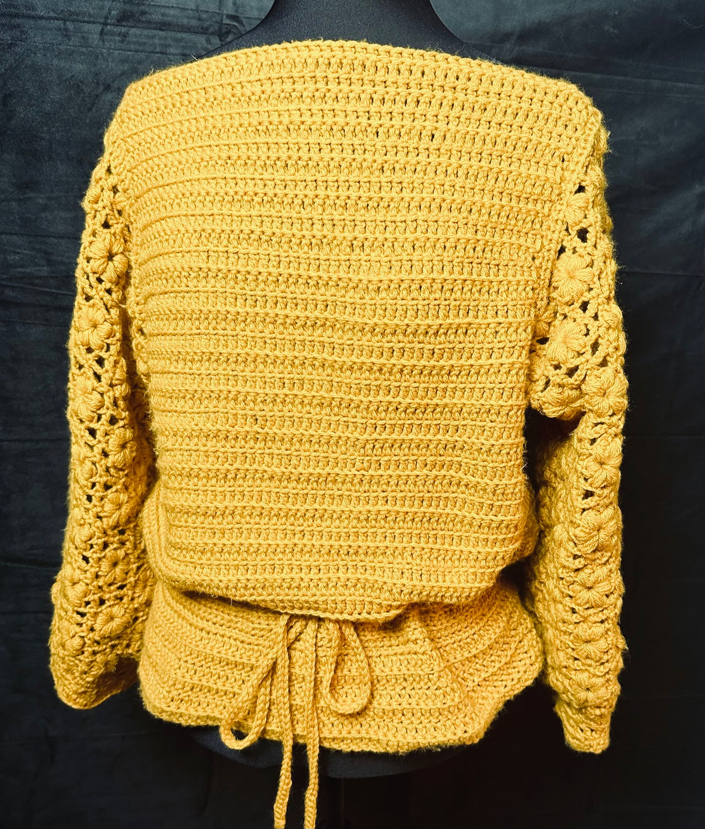 Flower Puff Sleeve Sweater