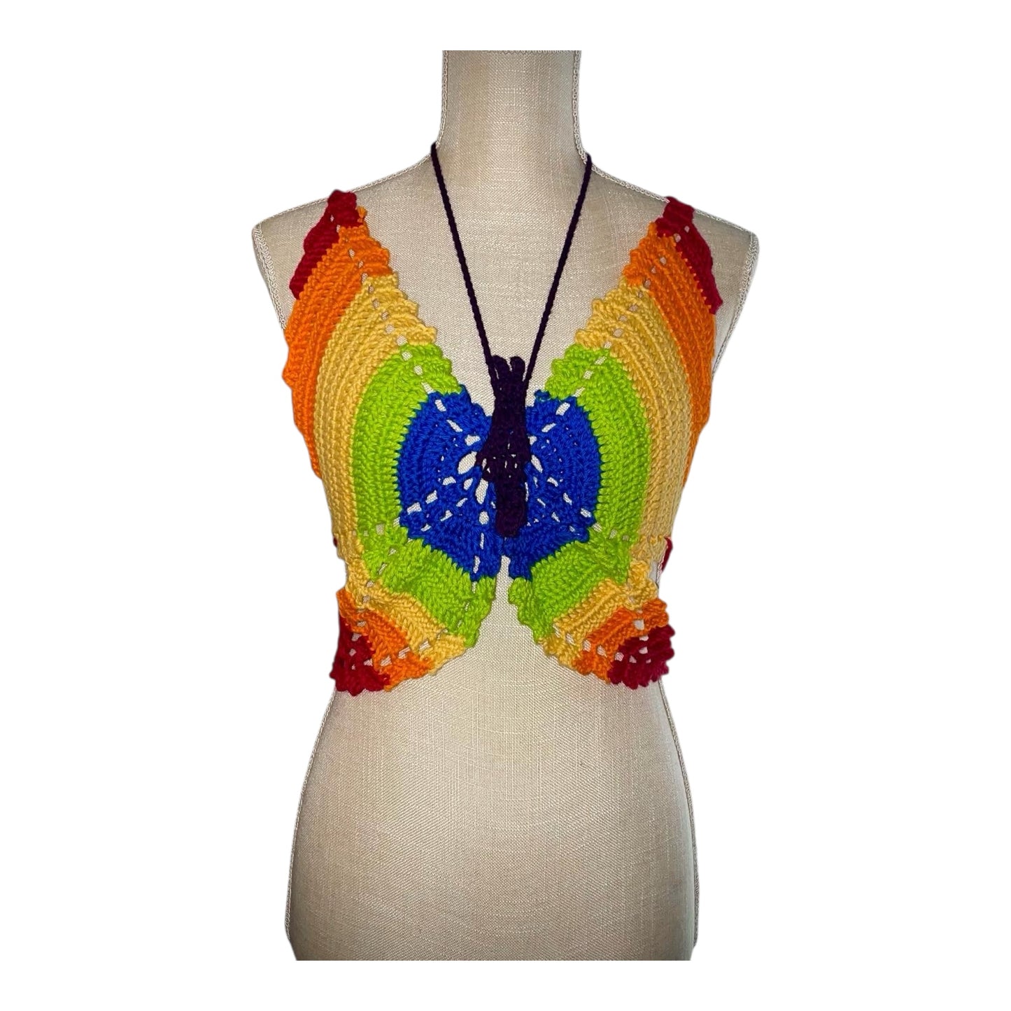 Rainbow Butterfly Top