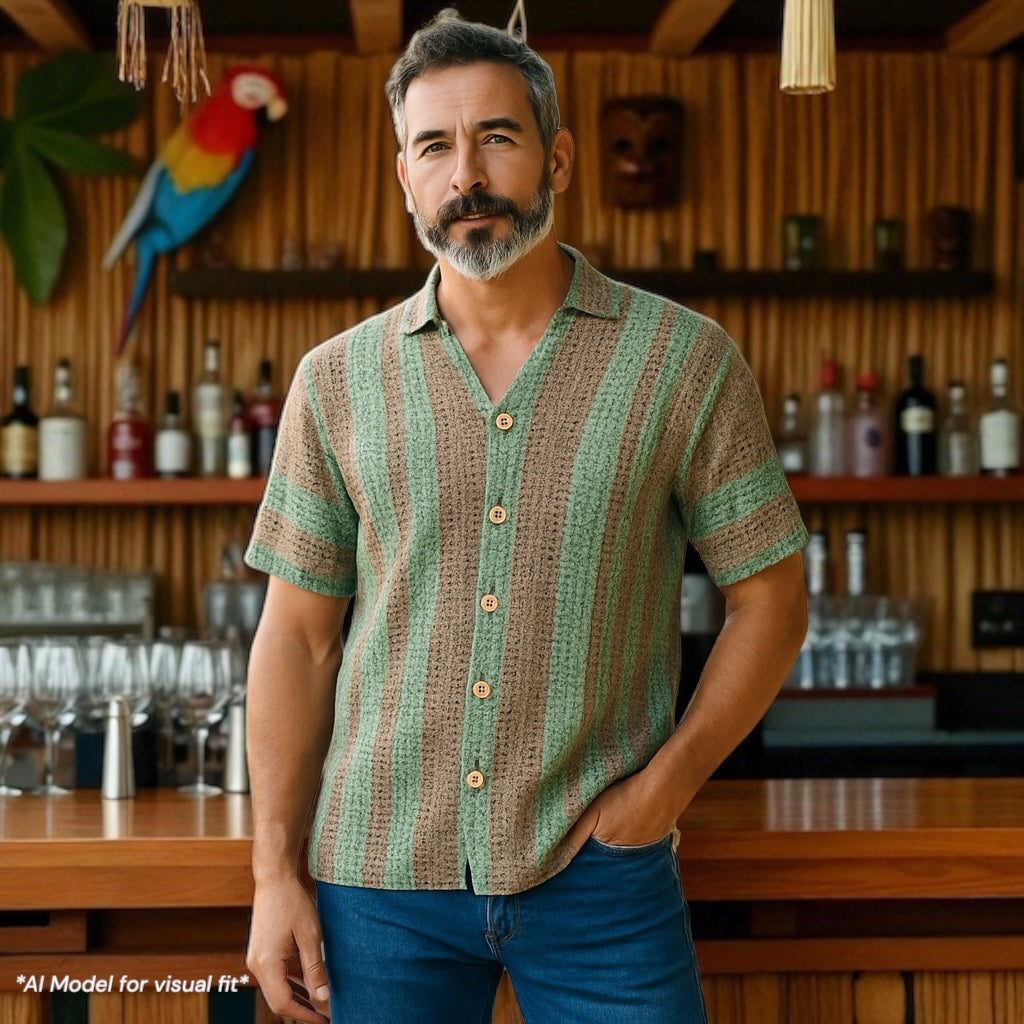 Luquillo Button Down Stipe Shirt