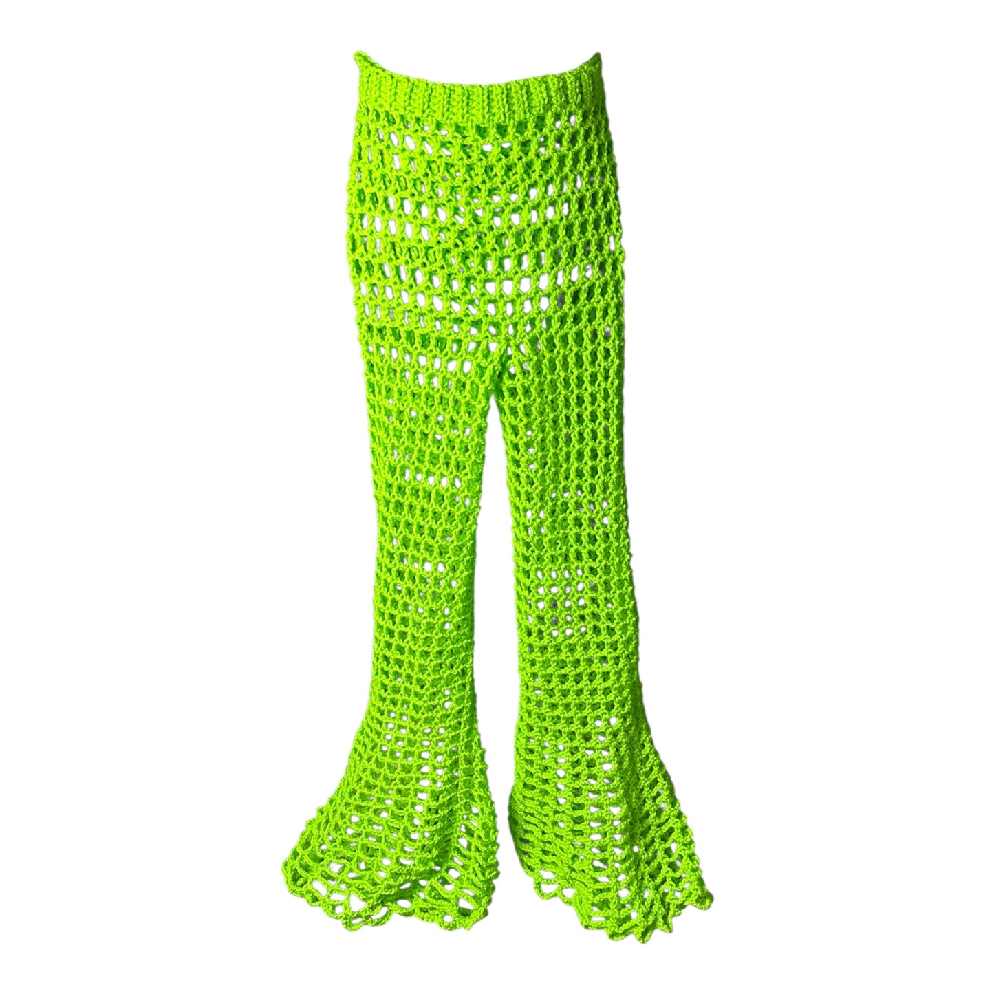 Mesh Bell Bottom Pants