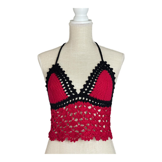 Crimson Gothic Halter Top