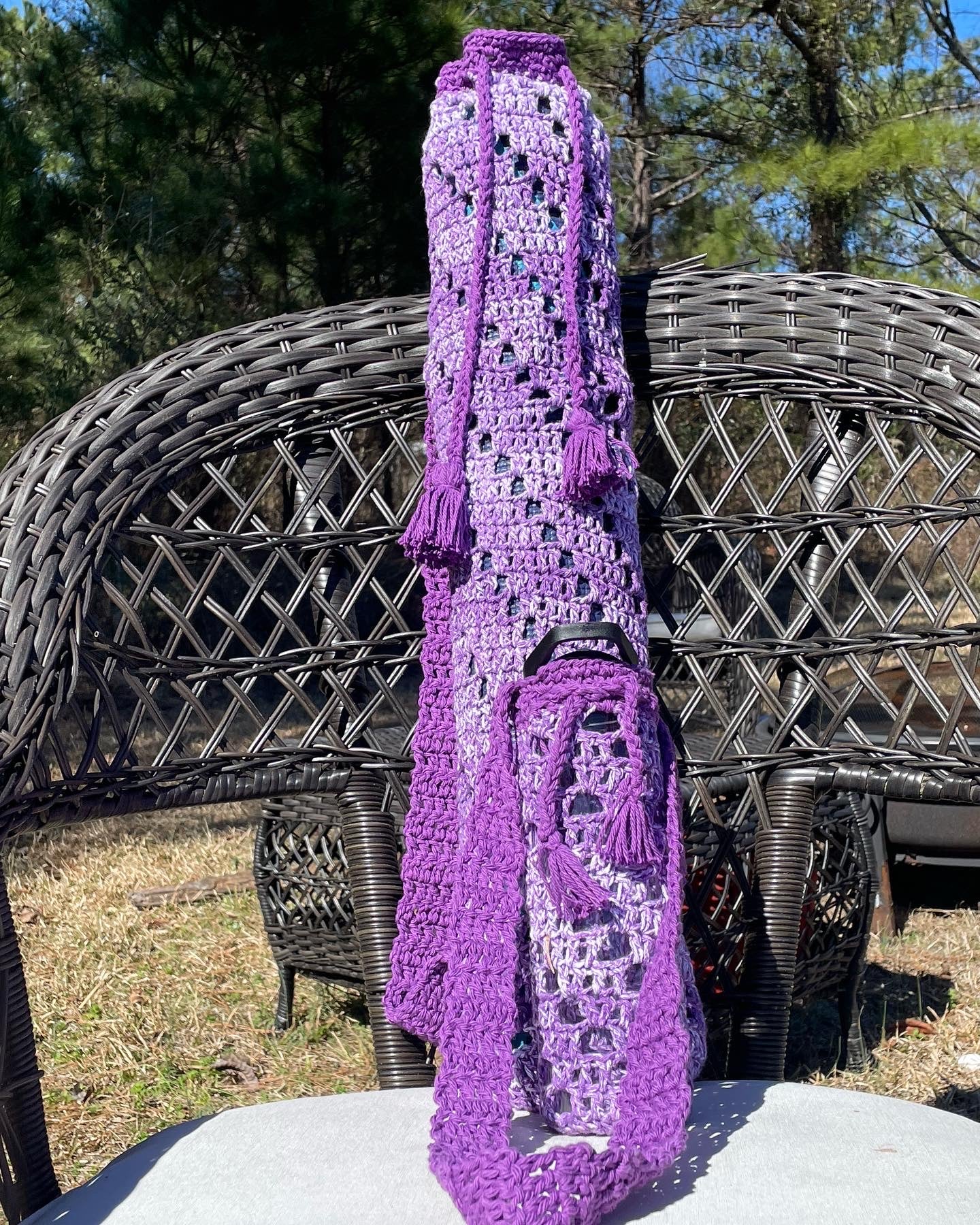 Yoga Mat Bag & Water Bottle Holder Set